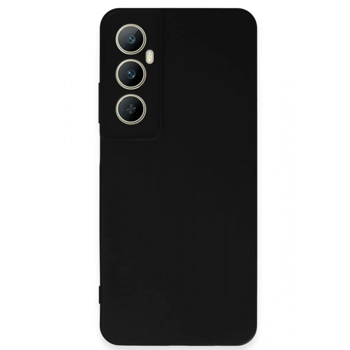 Realme C65 Kılıf First Silikon - Siyah
