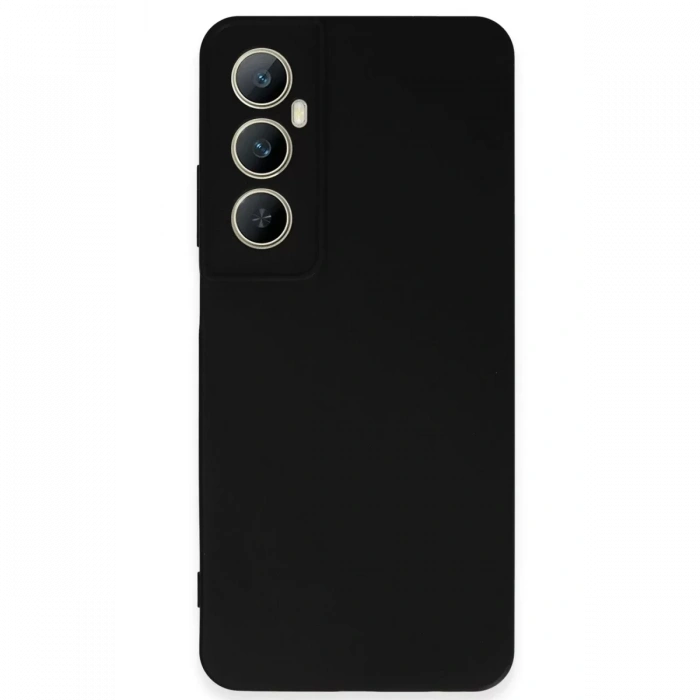 Realme C65 Kılıf First Silikon - Siyah