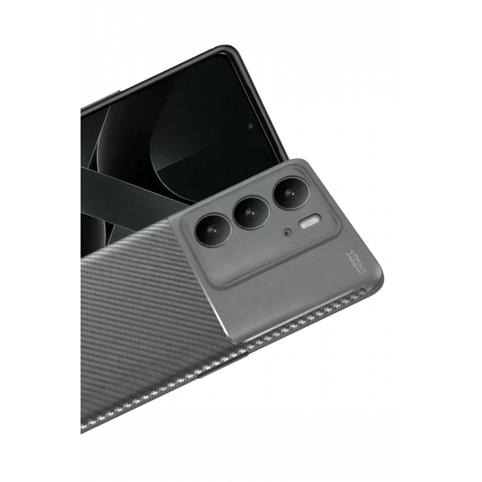 Realme C75 4G Auto Focus Karbon Kapak - Gri