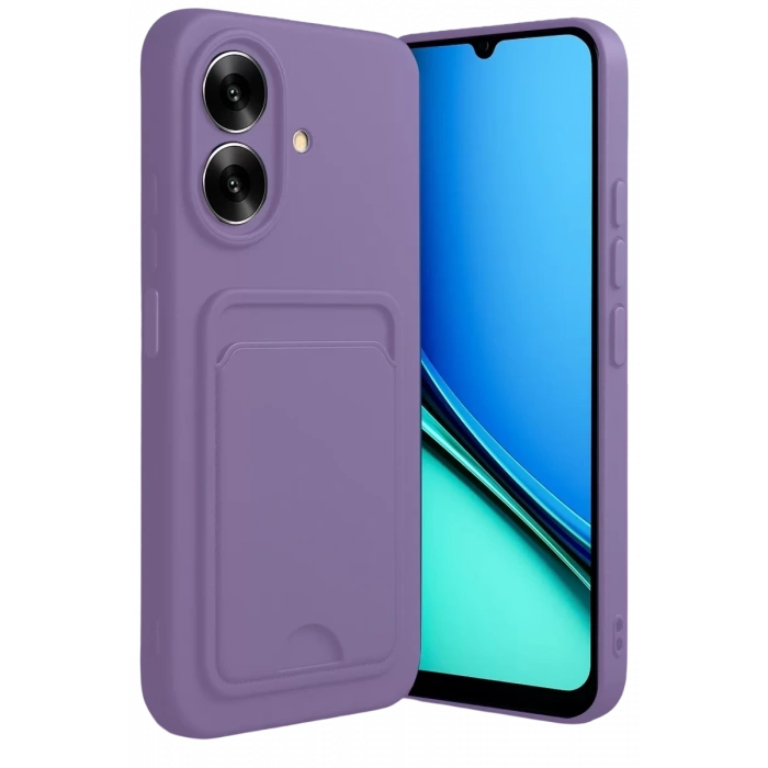 Realme Note 60 Kelvin Kartvizitli Silikon - Lila