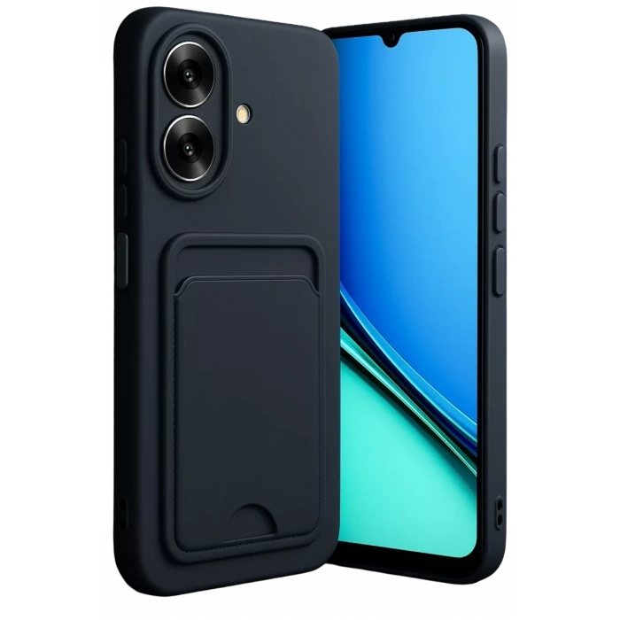 Realme Note 60 Kelvin Kartvizitli Silikon - Siyah