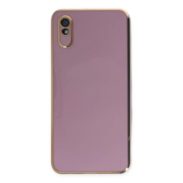 Redmi 9A Kılıf Volet Silikon - Mor
