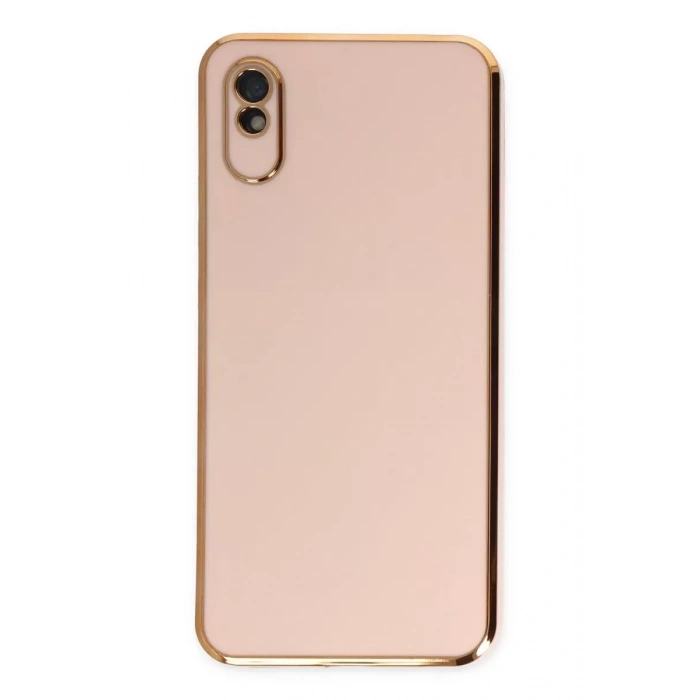Redmi 9A Kılıf Volet Silikon - Pembe