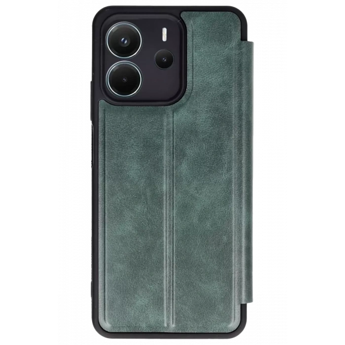 Redmi Note 14 4G Kılıf Flip Cover - Koyu Yeşil