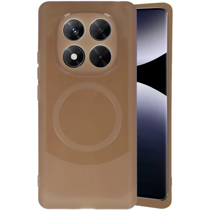 Redmi Note 14 Pro 5G Kılıf Maya Karbon Kapak - Kahverengi
