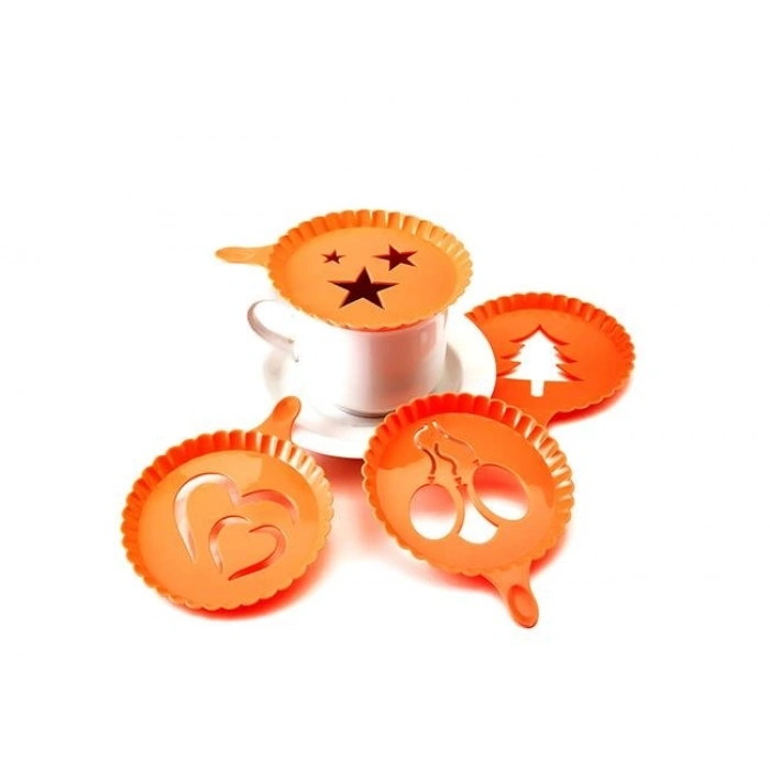 Renkli Kahve Süsleme Şablonları  - 8Li Magic Süsleme Şablonu