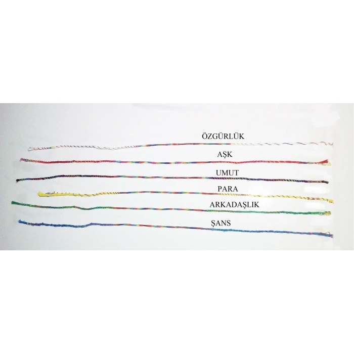 Renkli Şans Bileklikleri ( 6 Adet )
