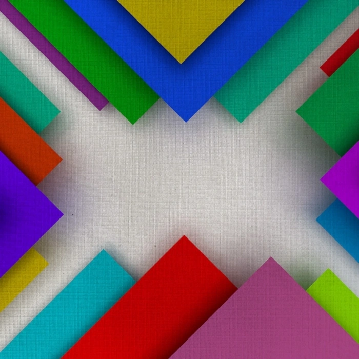 Renkli Üçgenler Kanvas Tablo 50 x 70