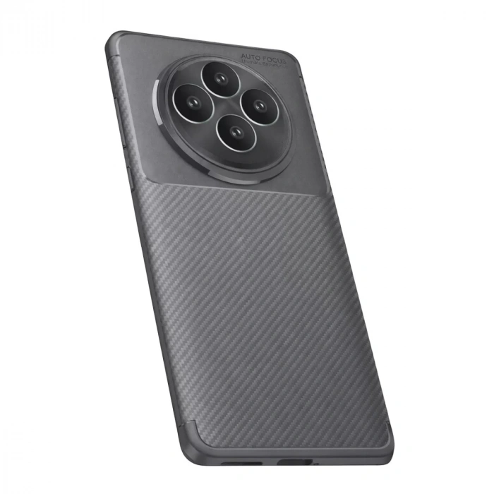 Reno 11 FS Kılıf Auto Focus Karbon Kapak - Gri