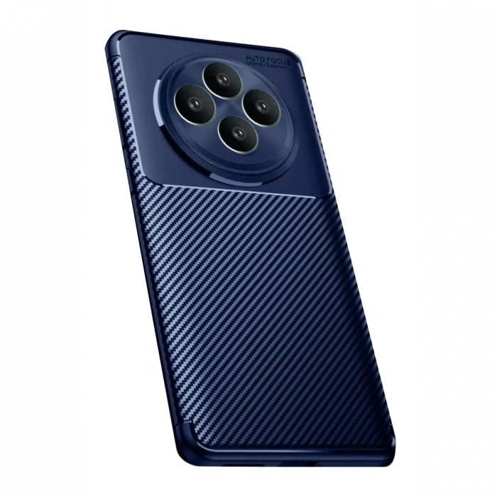 Reno 11 FS Kılıf Auto Focus Karbon Kapak - Lacivert