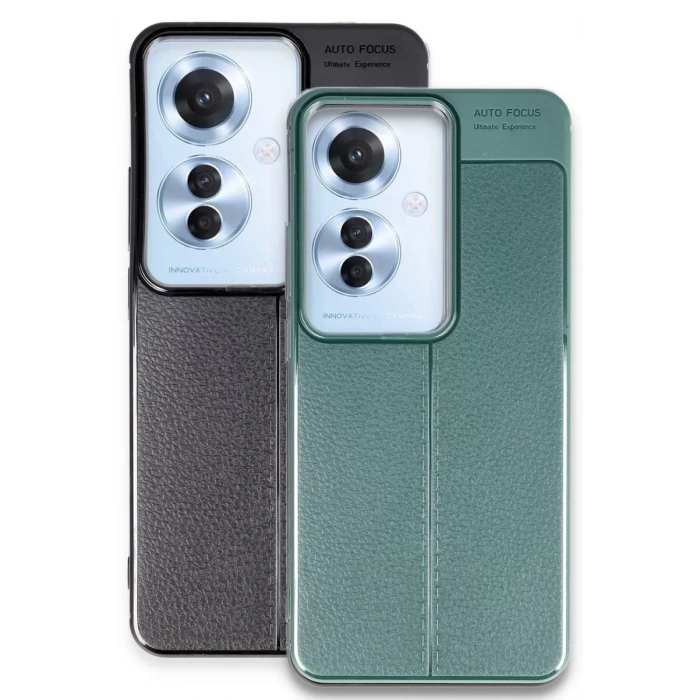 Reno 11F Kılıf Auto Focus Kapak - Koyu Yeşil