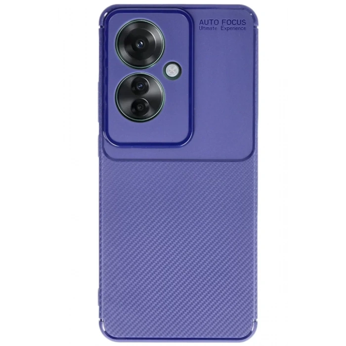 Reno 11F Kılıf Auto Focus Karbon Kapak - Lacivert