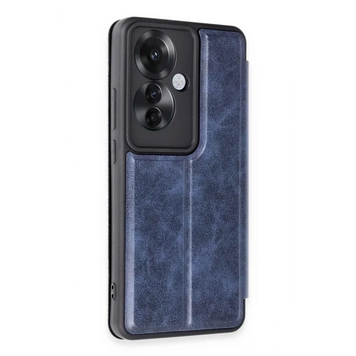 Reno 11F Kılıf Flip Cover - Lacivert