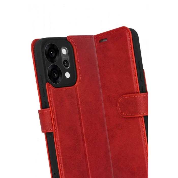 Reno 14 Trend S Plus Kapaklı Kılıf - Kırmızı