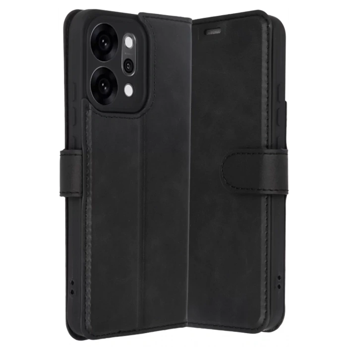 Reno 14 Trend S Plus Kapaklı Kılıf - Siyah