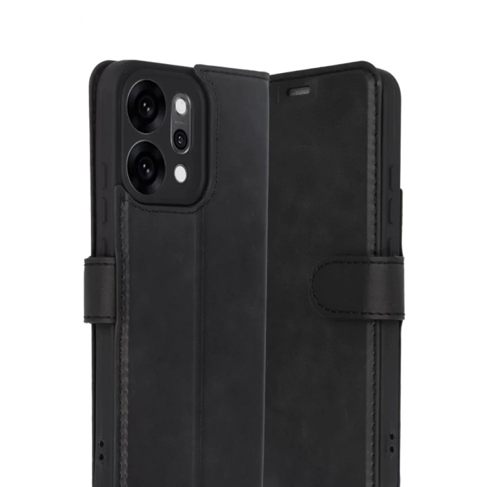 Reno 14 Trend S Plus Kapaklı Kılıf - Siyah