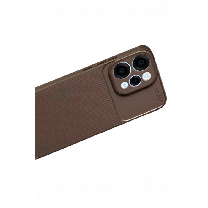 Reno 15 Auto Focus Karbon Kapak - Kahverengi