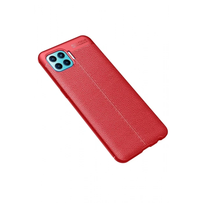 Reno 4 Lite Kılıf Auto Focus Kapak - Kırmızı