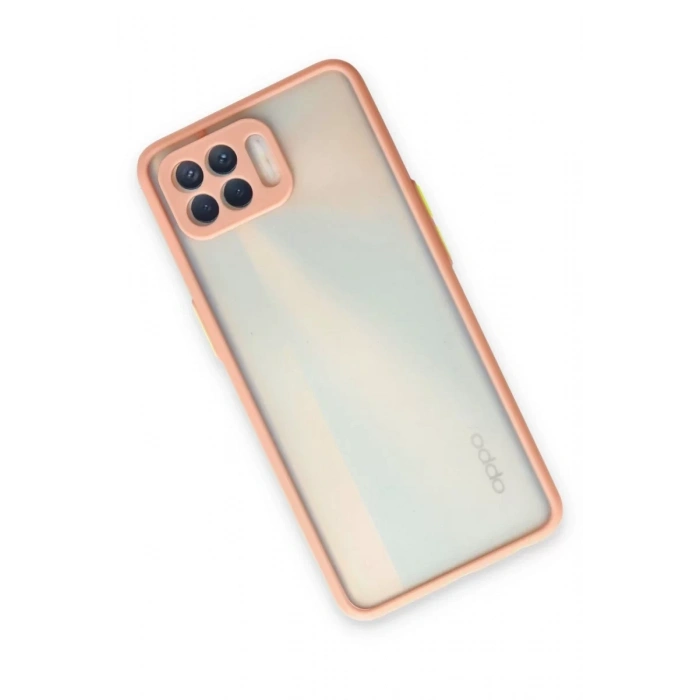 Reno 4 Lite Kılıf Montreal Silikon Kapak - Pembe