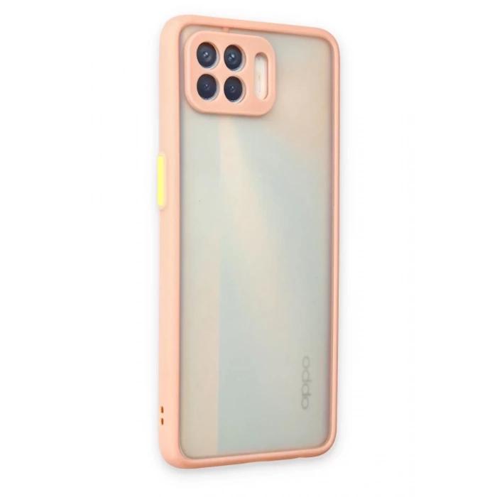 Reno 4 Lite Kılıf Montreal Silikon Kapak - Pembe