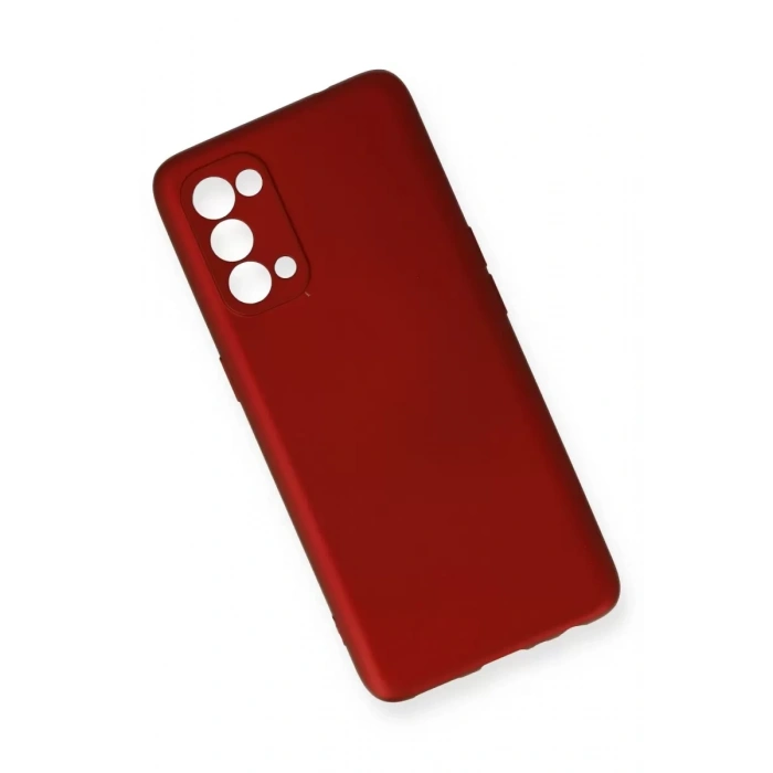 Reno 5 Kılıf First Silikon - Bordo