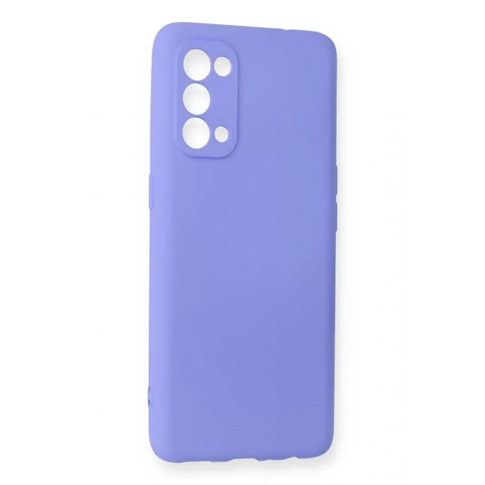 Reno 5 Kılıf First Silikon - Lila