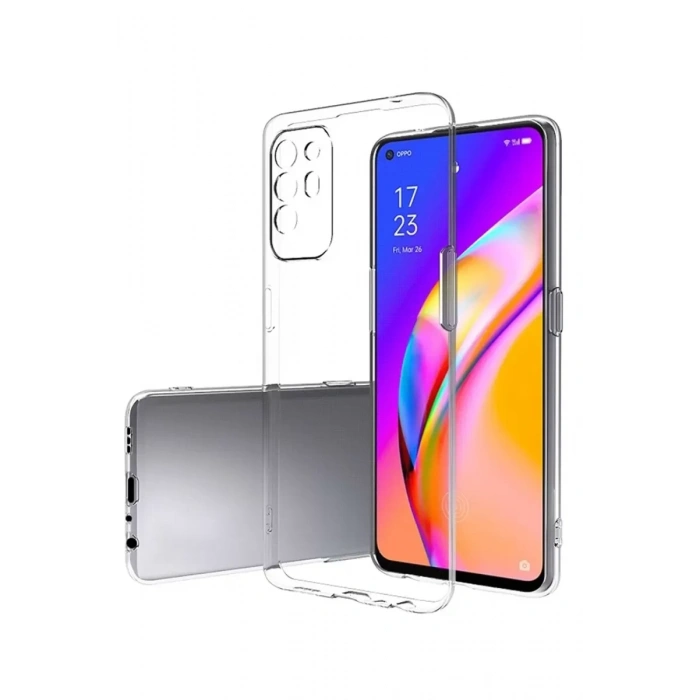 Reno 5 Lite Kılıf Lüx Şeffaf Silikon