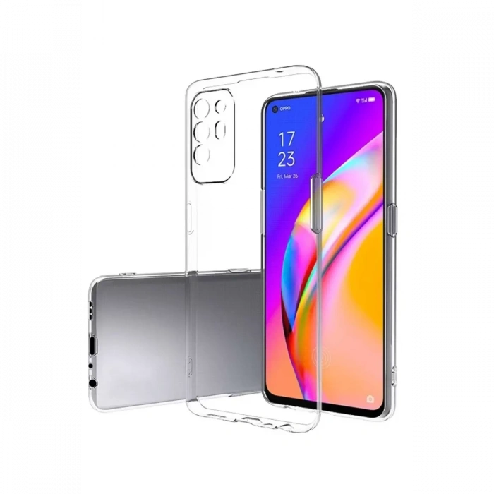 Reno 5 Lite Kılıf Lüx Şeffaf Silikon