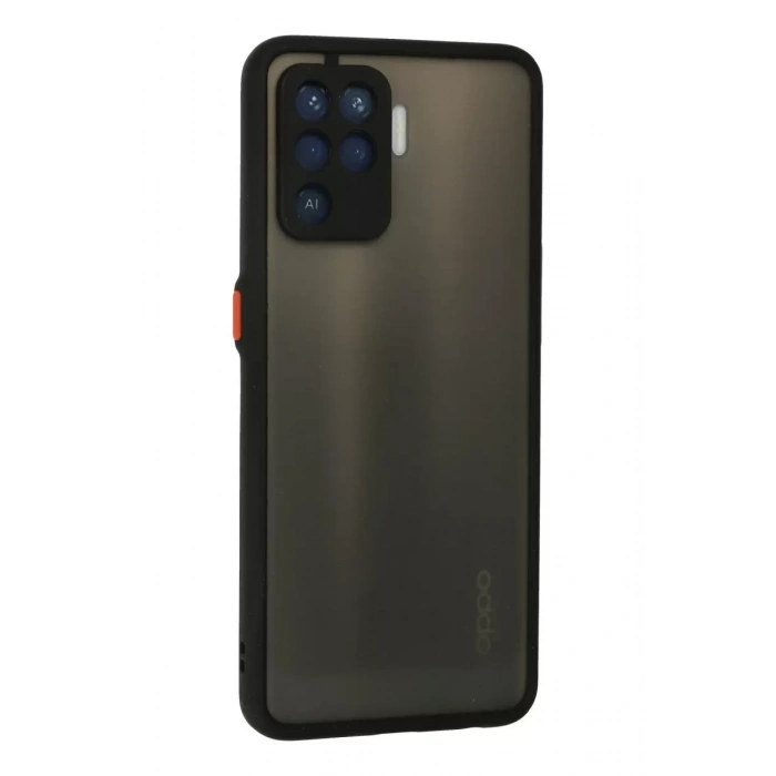 Reno 5 Lite Kılıf Montreal Silikon Kapak - Siyah