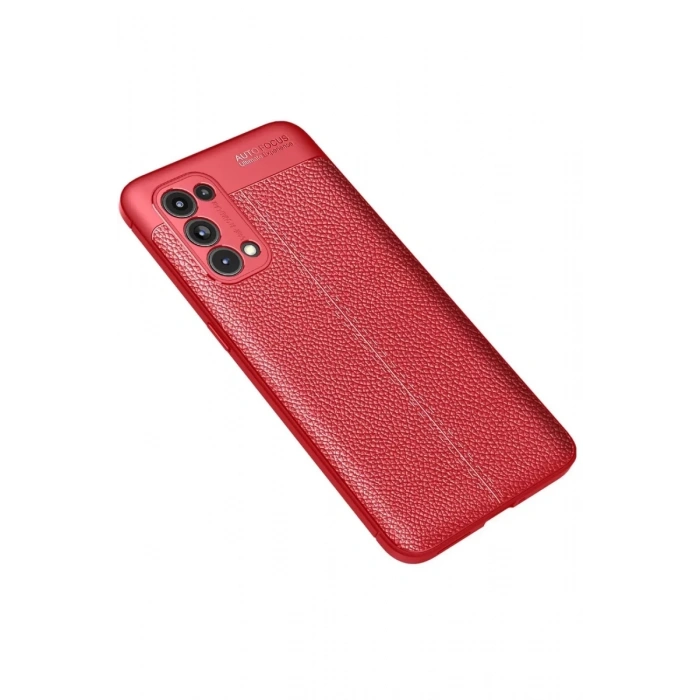 Reno 5 Pro Kılıf Auto Focus Kapak - Kırmızı