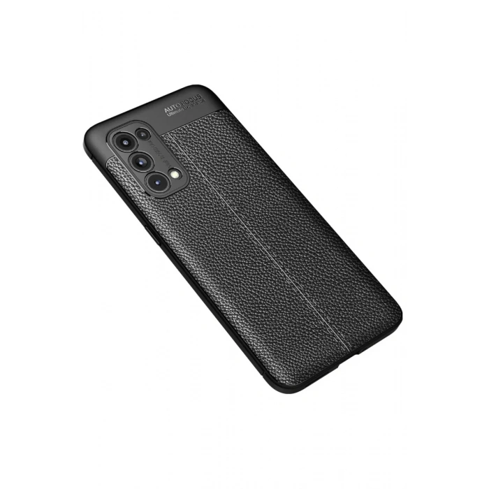 Reno 5 Pro Kılıf Auto Focus Kapak - Siyah