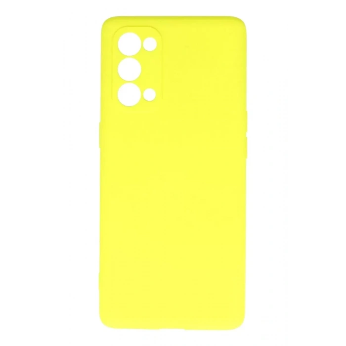 Reno 5 Pro Kılıf First Silikon - Sarı