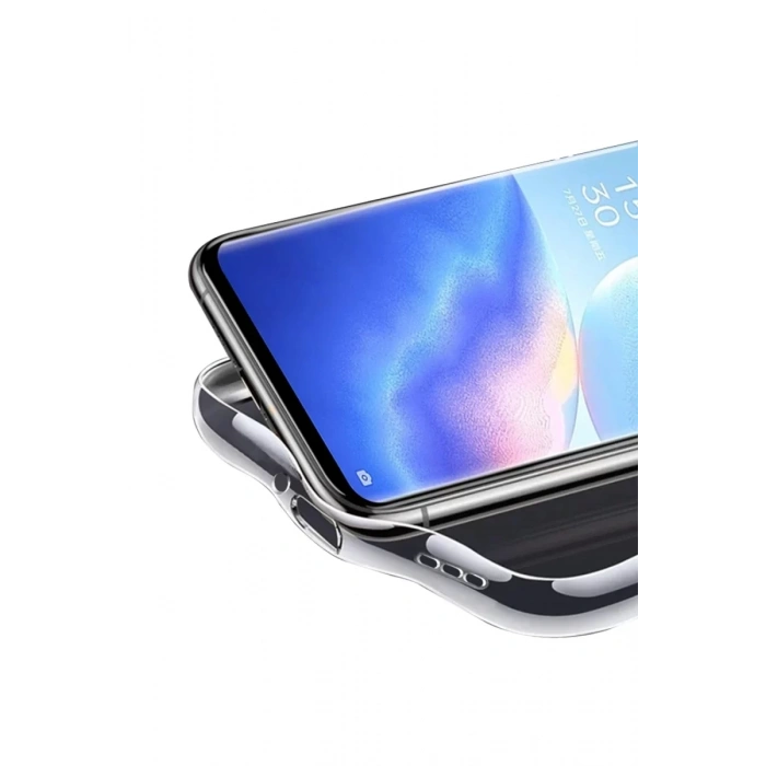 Reno 5 Pro Kılıf Lüx Şeffaf Silikon
