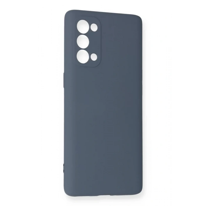 Reno 5 Pro Kılıf Nano içi Kadife Silikon - Gri