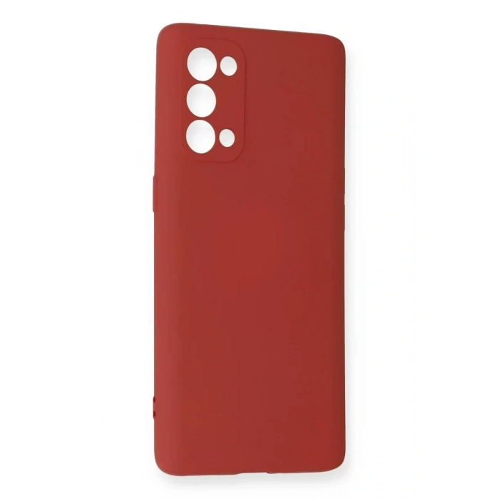 Reno 5 Pro Kılıf Nano içi Kadife Silikon - Kiremit