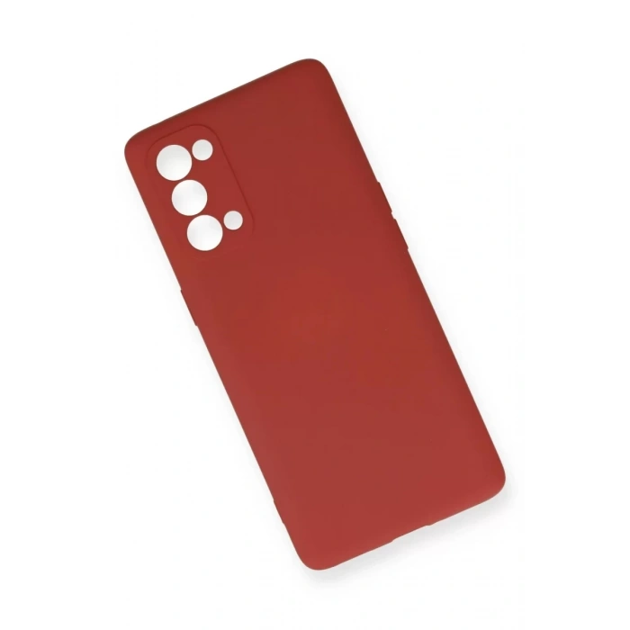 Reno 5 Pro Kılıf Nano içi Kadife Silikon - Kiremit