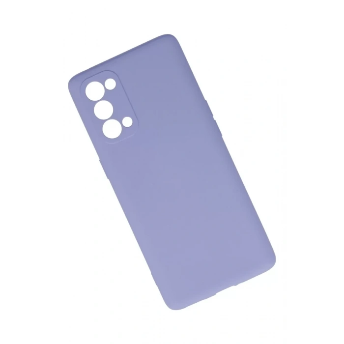 Reno 5 Pro Kılıf Nano içi Kadife Silikon - Lila