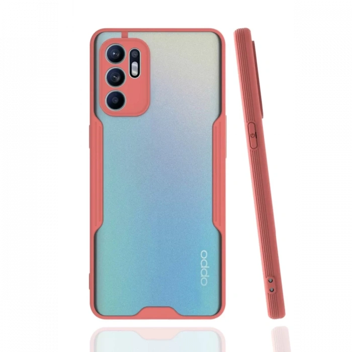 Reno 6 Kılıf Platin Silikon - Pembe
