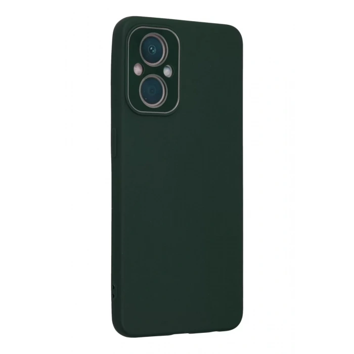 Reno 7 Lite Kılıf Lansman Glass Kapak - Koyu Yeşil