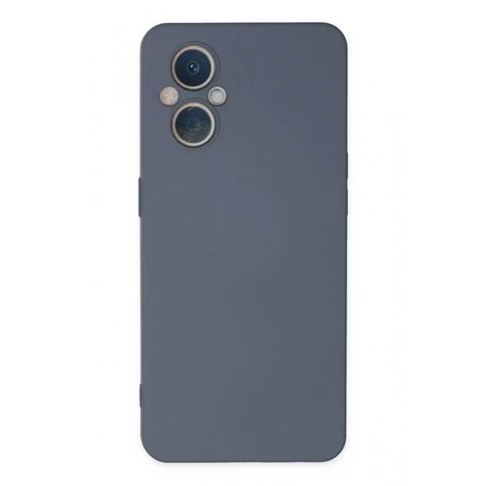 Reno 7 Lite Kılıf Nano içi Kadife Silikon - Gri