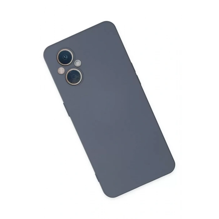 Reno 7 Lite Kılıf Nano içi Kadife Silikon - Gri