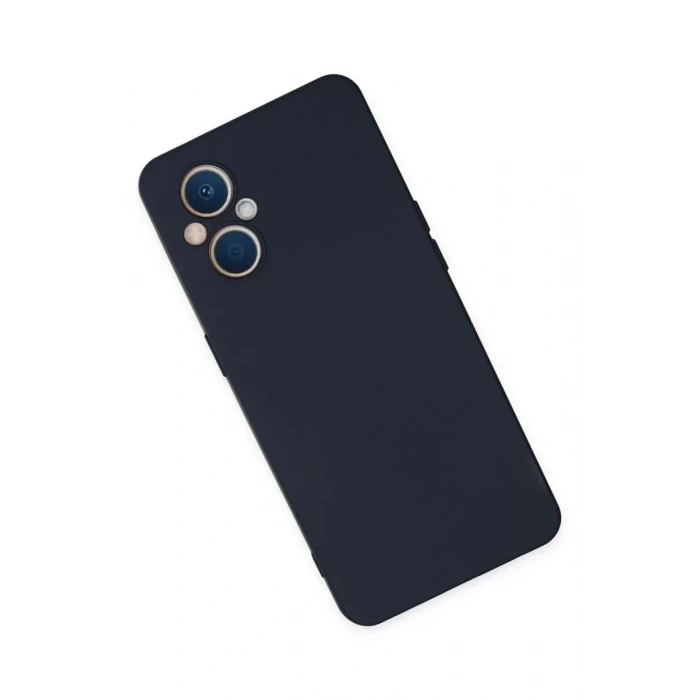 Reno 7 Lite Kılıf Nano içi Kadife Silikon - Lacivert