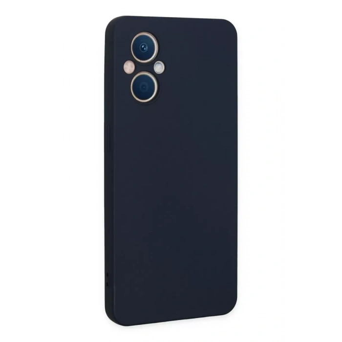 Reno 7 Lite Kılıf Nano içi Kadife Silikon - Lacivert