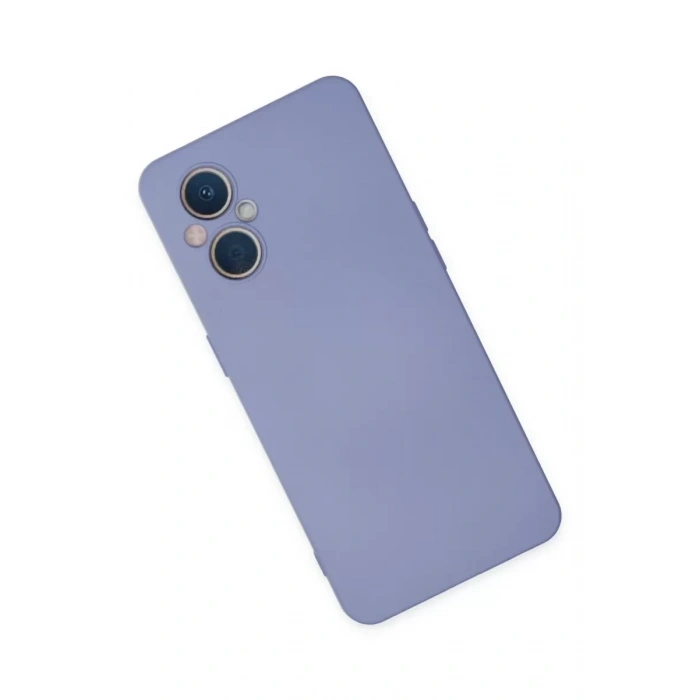 Reno 7 Lite Kılıf Nano içi Kadife Silikon - Lila