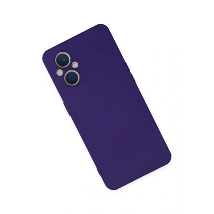 Reno 7 Lite Kılıf Nano içi Kadife Silikon - Mor