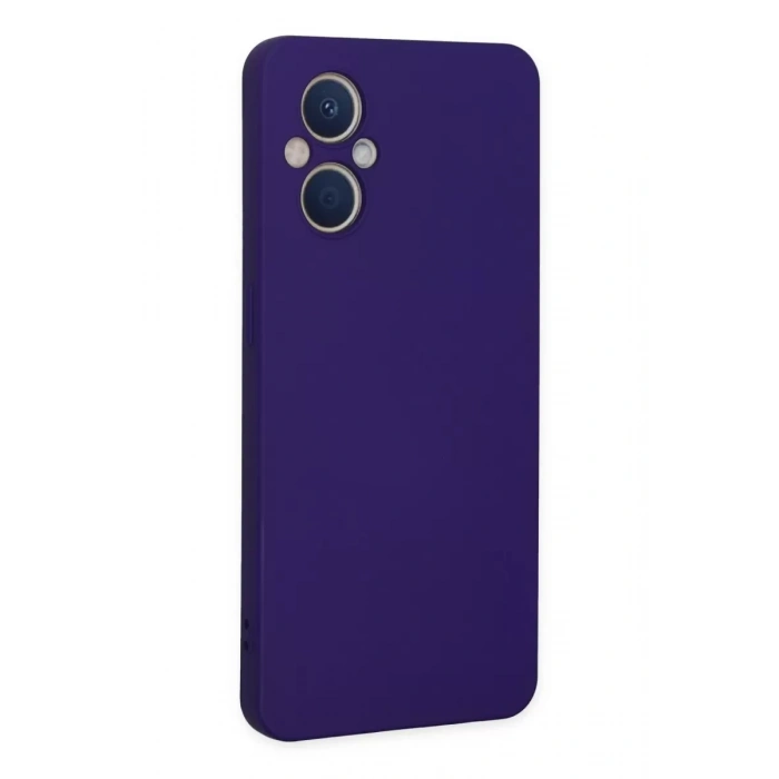 Reno 7 Lite Kılıf Nano içi Kadife Silikon - Mor