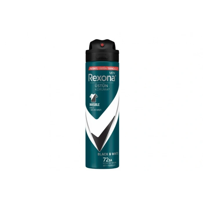 Rexona Erkek Invisible Black White Deodorant 150 ml