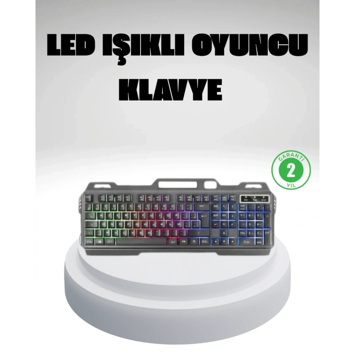 RGB Işıklı  Klavye Mouse Seti – Türkçe Q, Ayarlanabilir DPI, Ergonomik ve Dayanıklı Tasarım