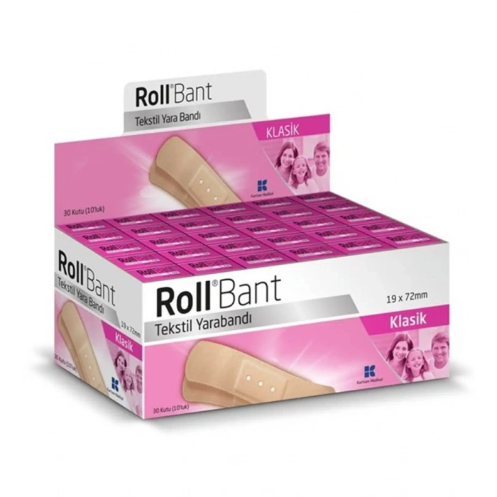 Roll Bant Tekstil Yarabandı 30 Kutu 10luk