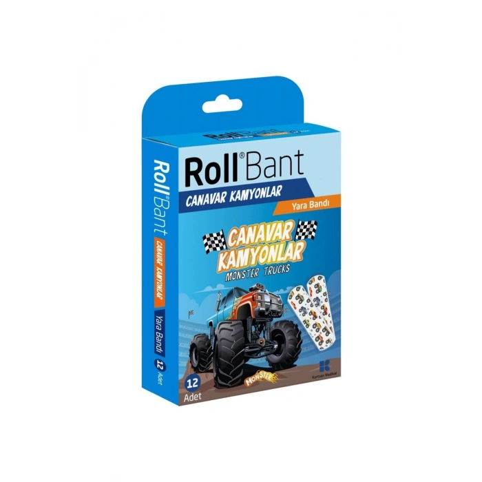 Roll Bant Yara Bandı Canavar Kamyonlar 12li